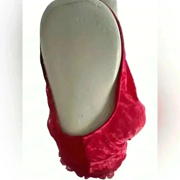 INC Velvet bralette in Red with Lace back Size XL NWOT - Picture 4 of 10